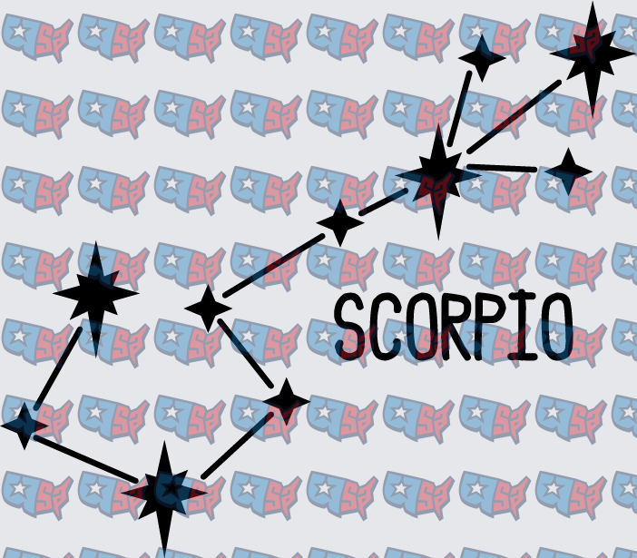 Scorpio Zodiac Constellation Star Map (DTF)