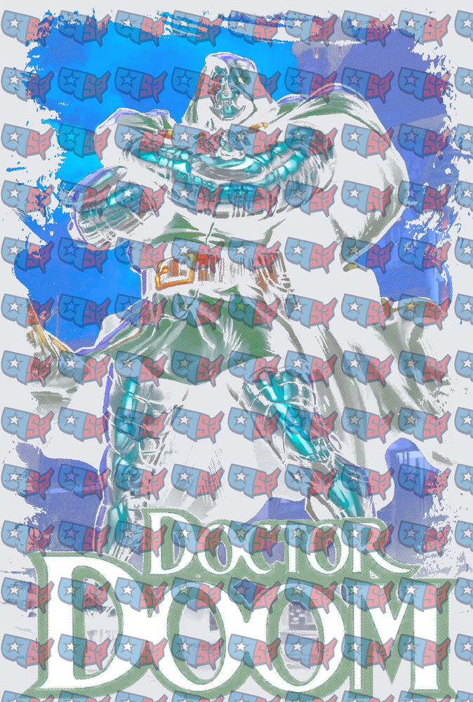 Doctor Doom Marvel Villain Comic Art (DTF)
