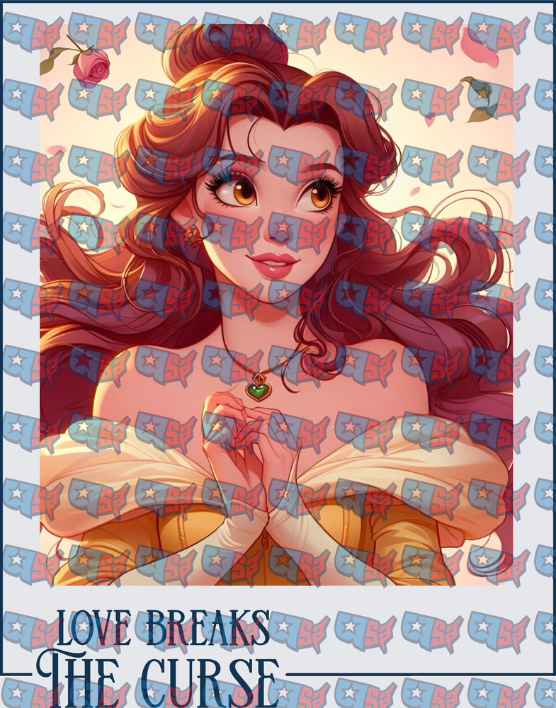 Belle Love Breaks The Curse Beauty Princess Design (DTF)