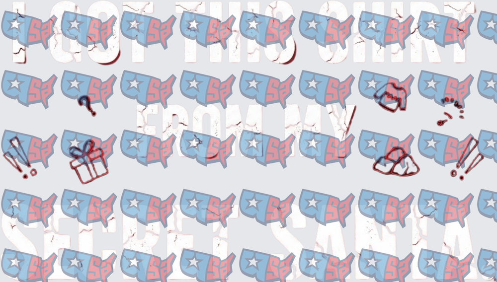 I Got This From My Secret Santa USA Map Pattern (DTF)