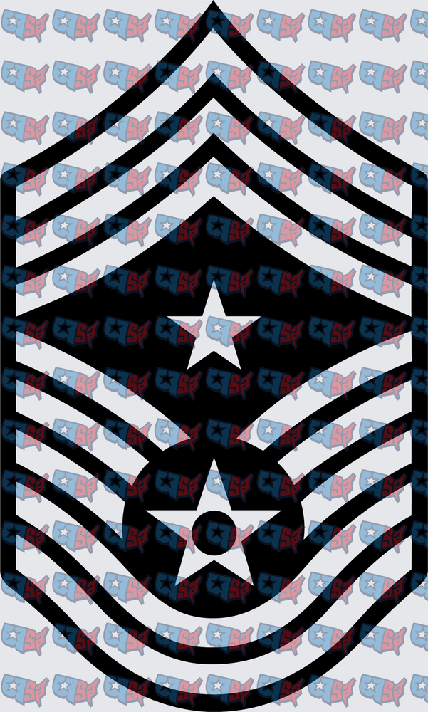 US Air Force Chief Master Sergeant Rank Insignia (DTF)