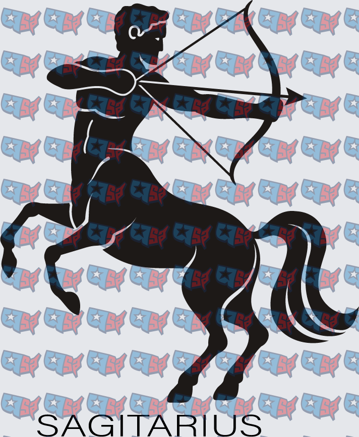 Sagittarius Centaur Archer Zodiac Sign Silhouette (DTF)