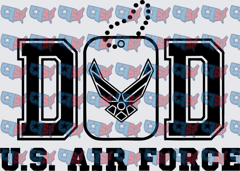 US Air Force Dad Dog Tag Military (DTF)