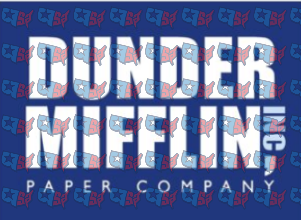 Dunder Mifflin Inc Paper Company Navy Blue Logo (DTF)