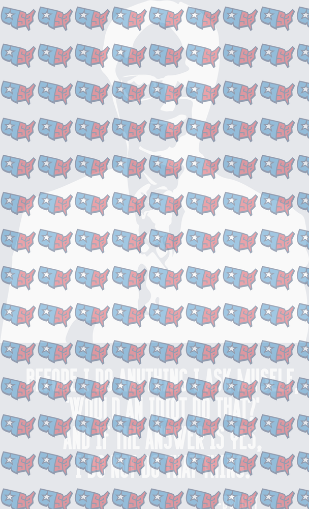 Would An Idiot Do That Quote USA Pattern Silhouette (DTF)
