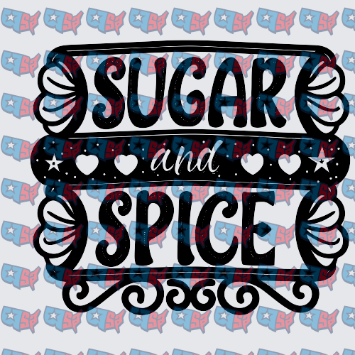 Sugar and Spice Decorative Typography Design (DTF)