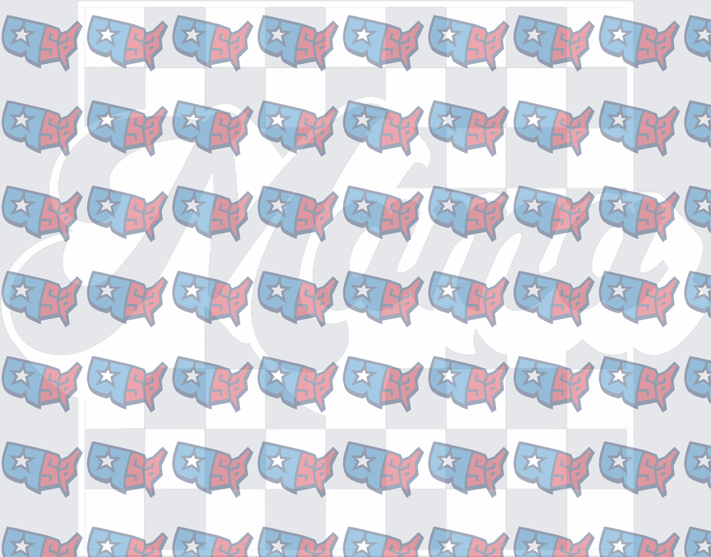 Patriotic USA Map Star Pattern Repeat (DTF)