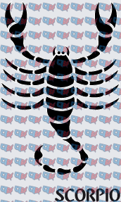 Bold Black Scorpio Zodiac Scorpion Sign (DTF)