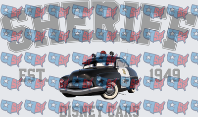 Sheriff Police Car Est 1949 Collegiate Design (DTF)