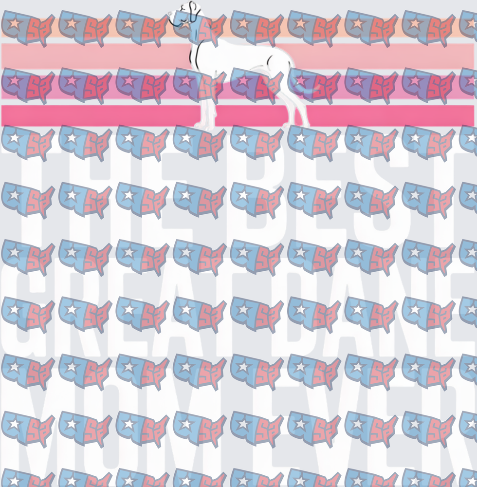 Greatest Number One Mom GOAT USA Flag (DTF)