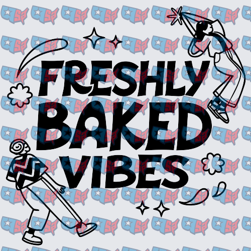 Freshly Baked Vibes Retro Dancing Figures (DTF)