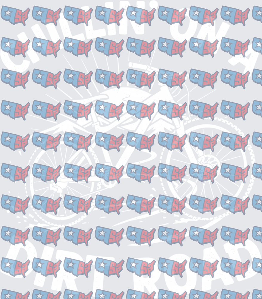 Chillin On A Dirt Road Patriotic Bicycle USA Pattern (DTF)