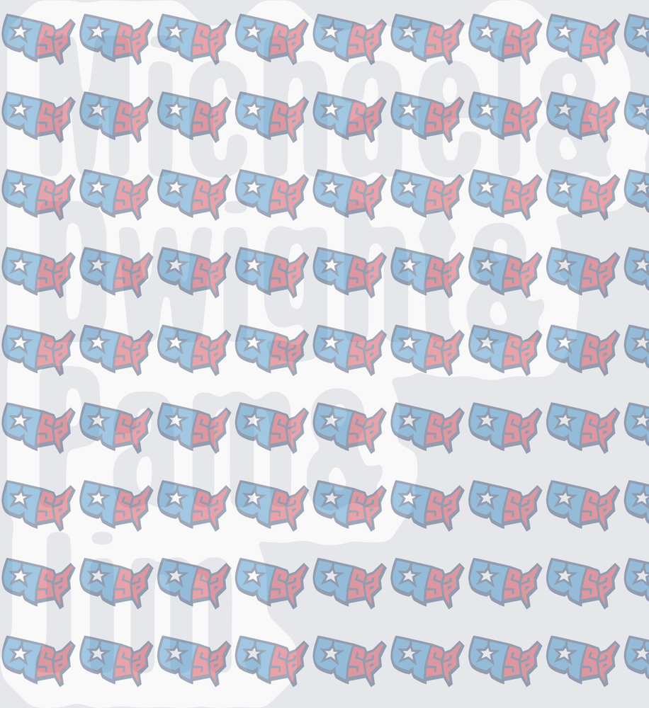 Patriotic USA Map Star Pattern Red White Blue (DTF)