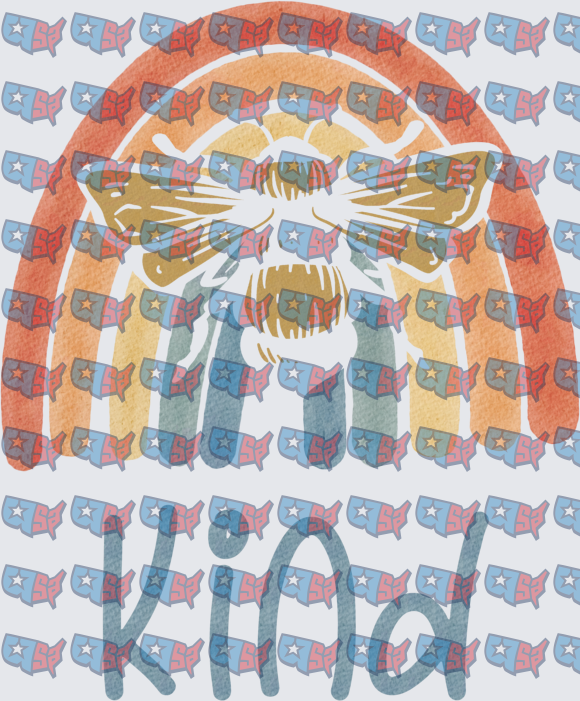 Boho Rainbow Butterfly Be Kind (DTF)