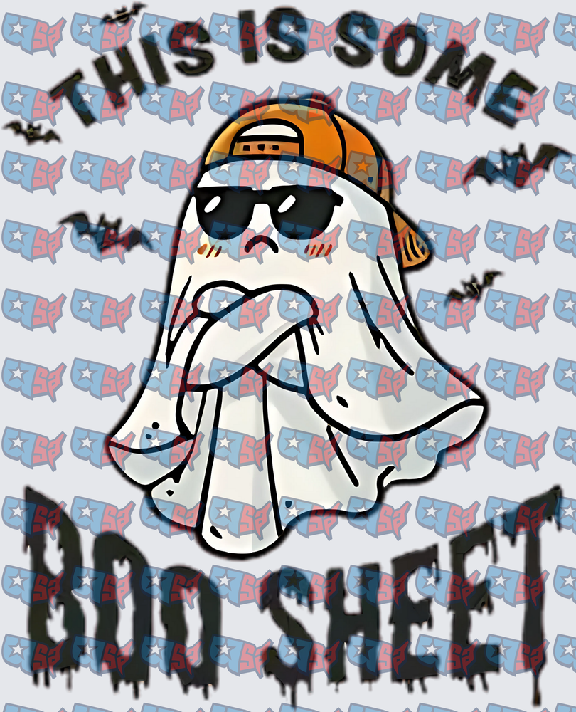 This Is Some Boo Sheet Grumpy Ghost Halloween (DTF)