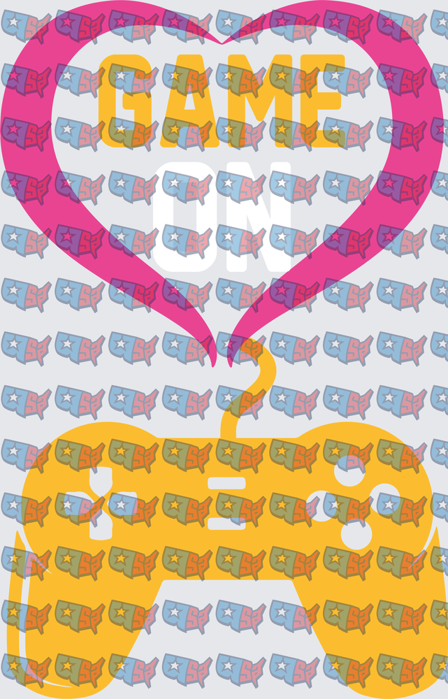 Game On Heart Gaming Controller Love (DTF)