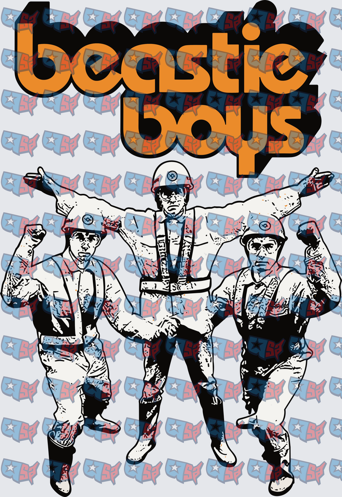 Beastie Boys Three Members Bold Graphic Design (DTF)
