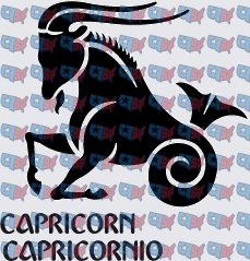 Capricorn Capricornio Zodiac Sea Goat Sign (DTF)