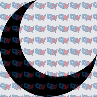 Bold Black Crescent Moon Silhouette (DTF)