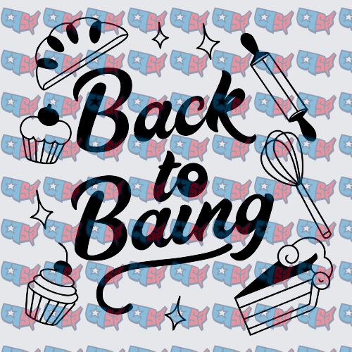 Back To Baking Cupcake Whisk Rolling Pin (DTF)