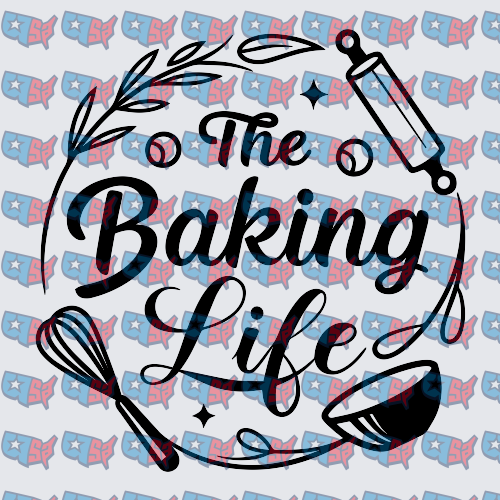 The Baking Life Whisk Rolling Pin Circle (DTF)