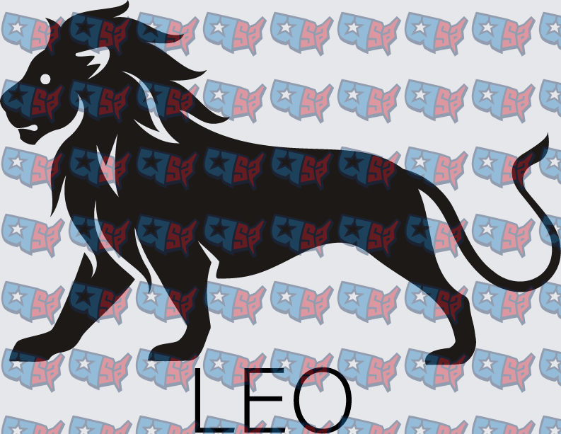 Leo Zodiac Bold Black Lion Sign (DTF)