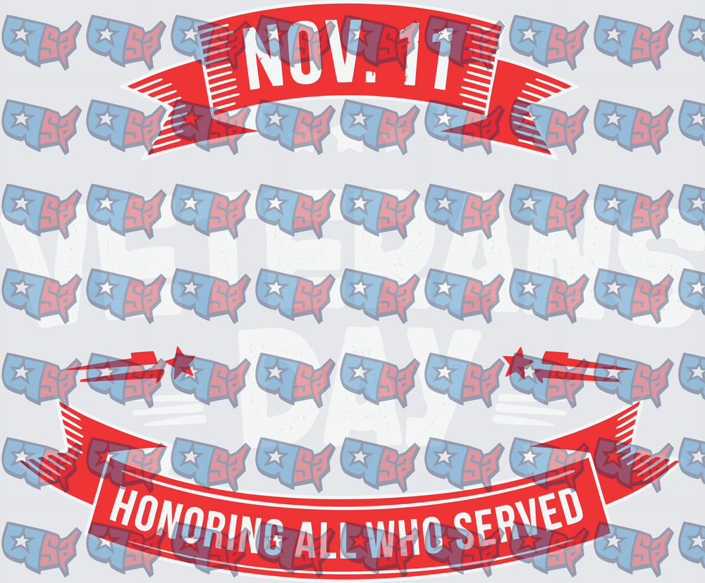 Veterans Day Nov 11 Honoring All Who Served Banners (DTF)