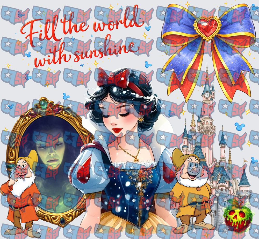 Snow White Fill The World With Sunshine Collage (DTF)