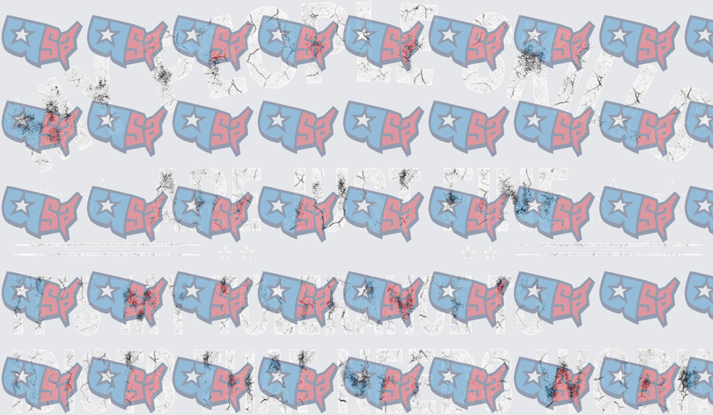 Patriotic USA Map Star Repeat Pattern Blue Pink (DTF)