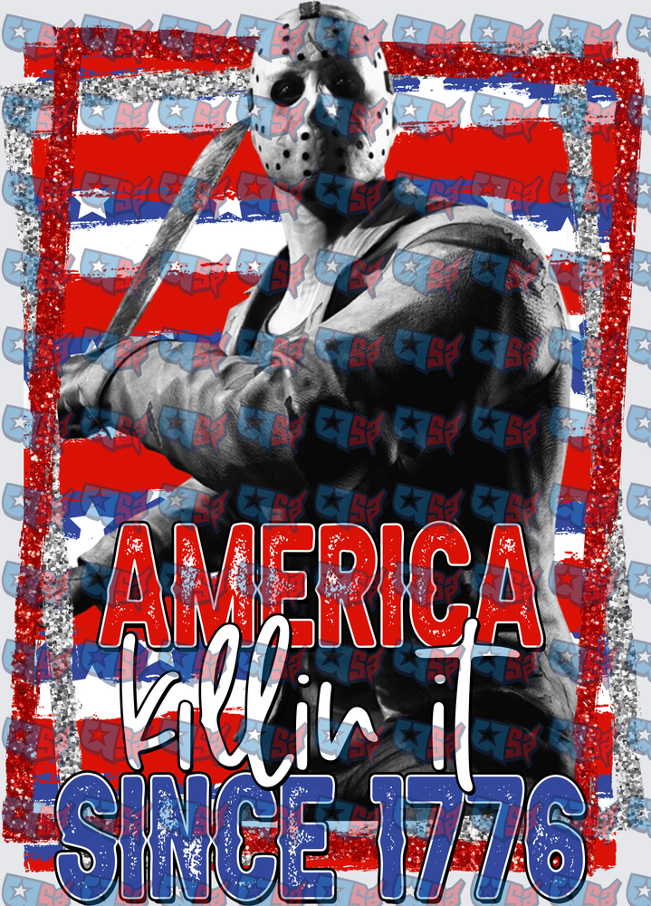 Jason Voorhees America Killin It Since 1776 (DTF)