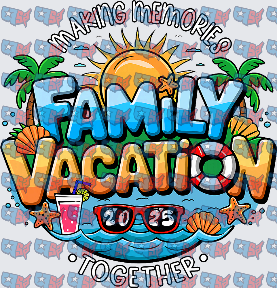 Making Memories Family Vacation Together 2025 Beach (DTF)