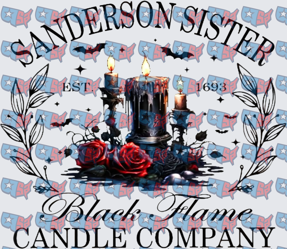 Sanderson Sister Black Flame Candle Company Est 1693 (DTF)