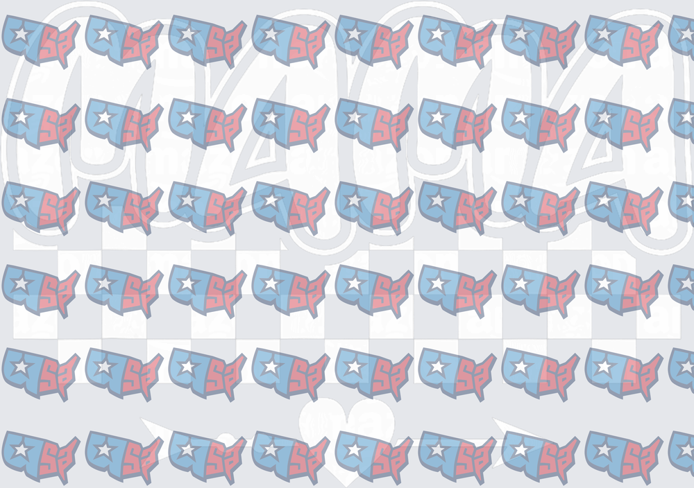 USA Map Star Pattern Red White Blue Repeat (DTF)