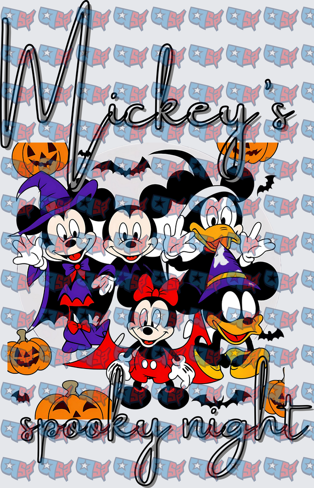 Mickey's Spooky Night Halloween Character Group (DTF)