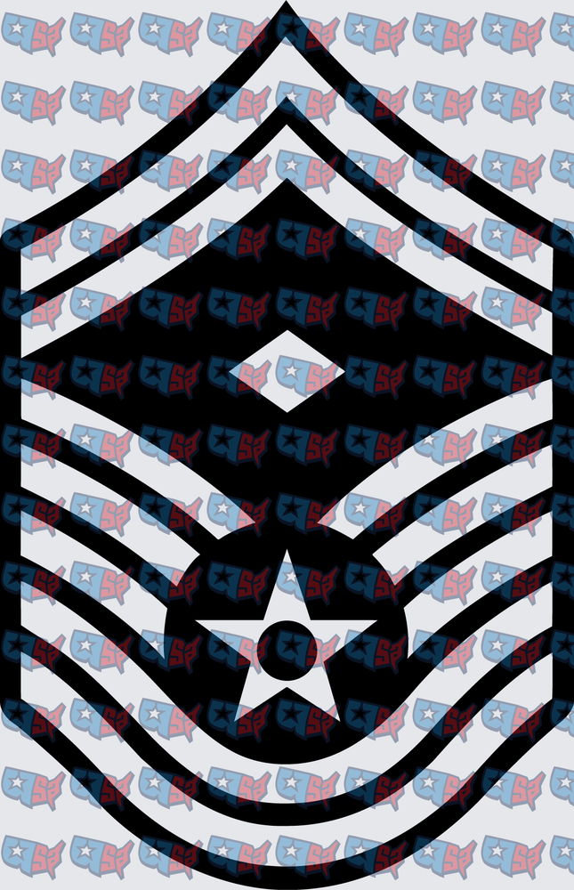 US Air Force Command Chief Master Sergeant Rank Insignia (DTF)