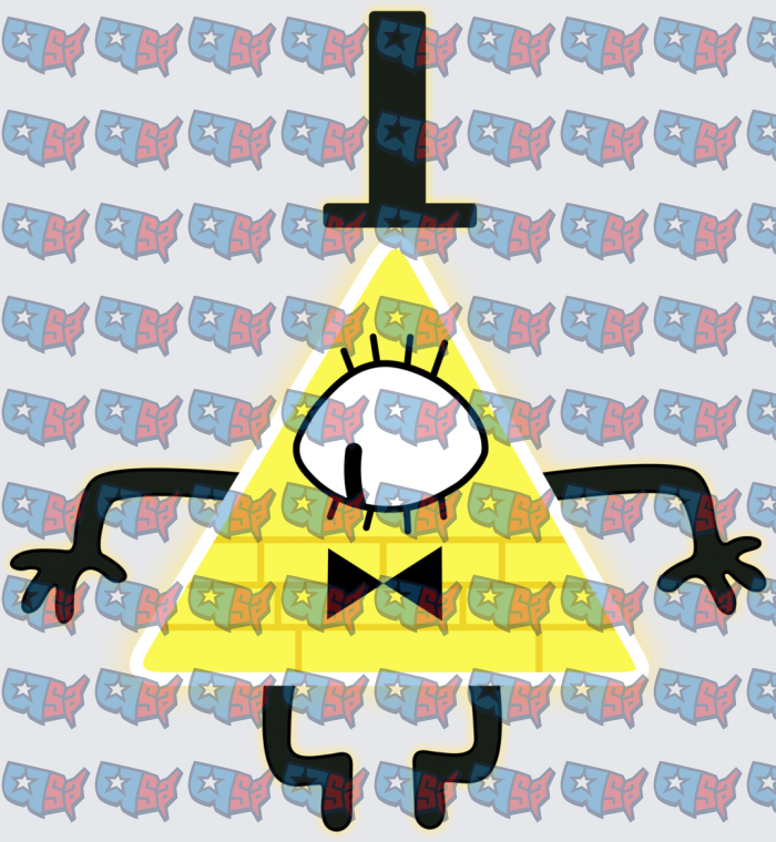 Yellow Triangle One Eye Demon Bow Tie Character (DTF)