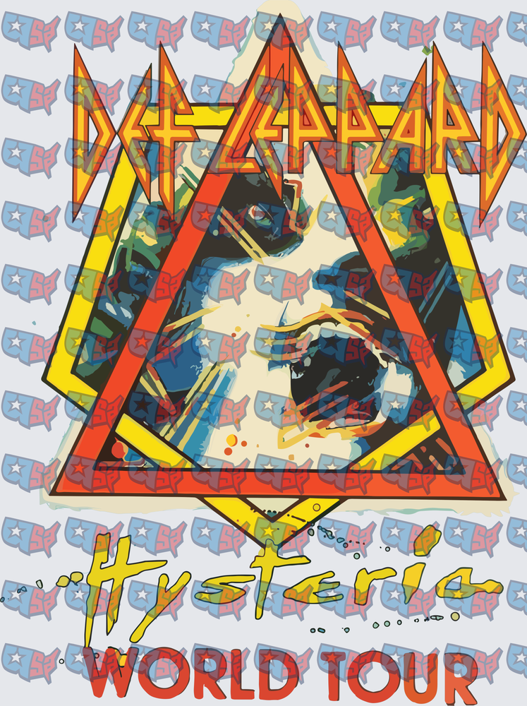 Def Leppard Hysteria World Tour Graphic (DTF)