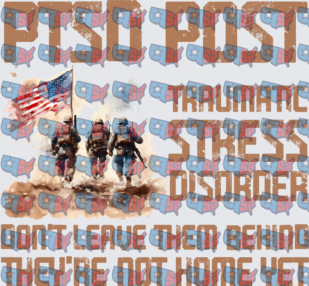 PTSD Don't Leave Them Behind Veterans Awareness Design (DTF)