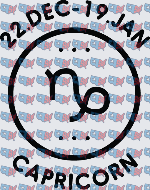 Capricorn Zodiac Sign December January Circle (DTF)