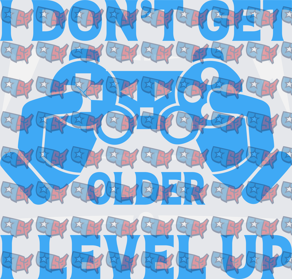 I Don't Get Older I Level Up Gamer Controller (DTF)