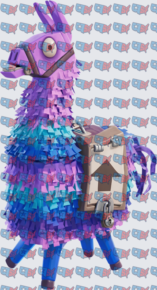 Purple Piñata Llama With Loot Chest (DTF)