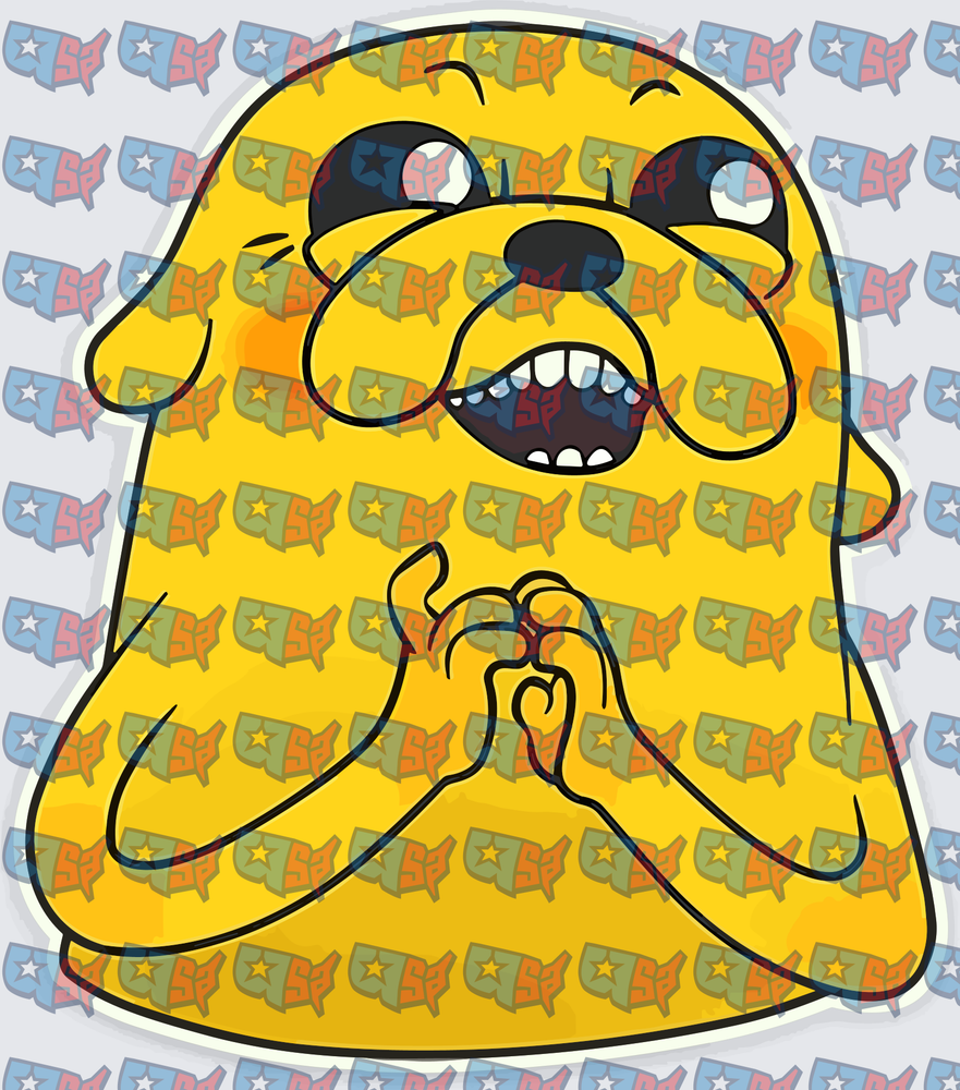 Scheming Yellow Magic Dog Fingers Together (DTF)