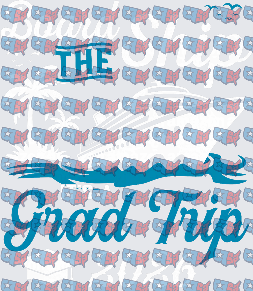 The Grad Trip Cruise Ship Tropical Design (DTF)