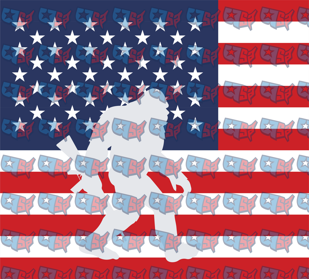 American Flag Soldier Silhouette Patriotic (DTF)