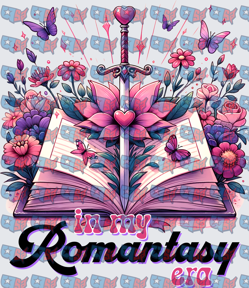 In My Romantasy Era Floral Book Sword (DTF)