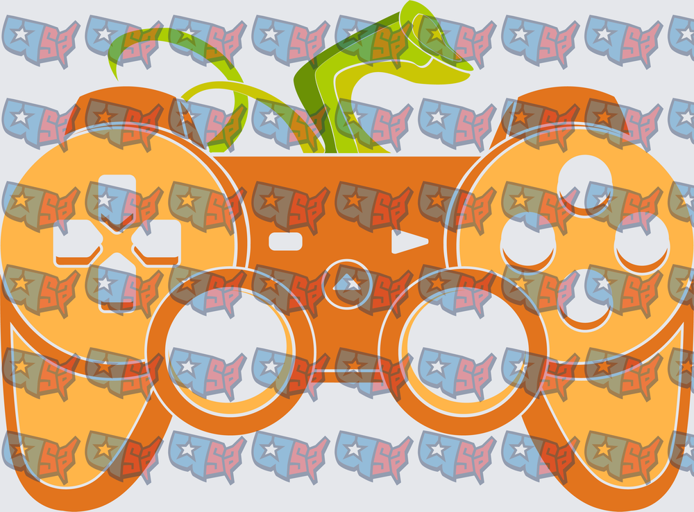 Halloween Pumpkin Video Game Controller (DTF)