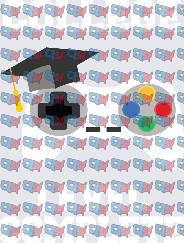 Graduation Cap Retro Game Controller (DTF)
