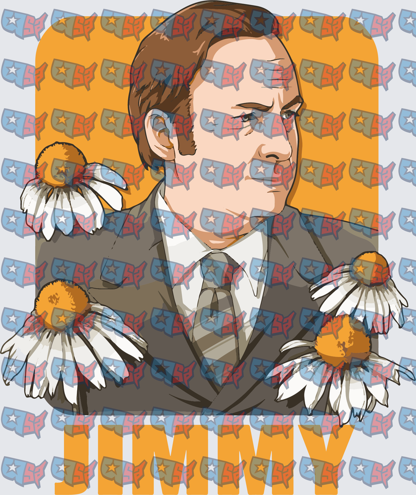 Jimmy McGill Suit Daisy Flowers Pop Art (DTF)
