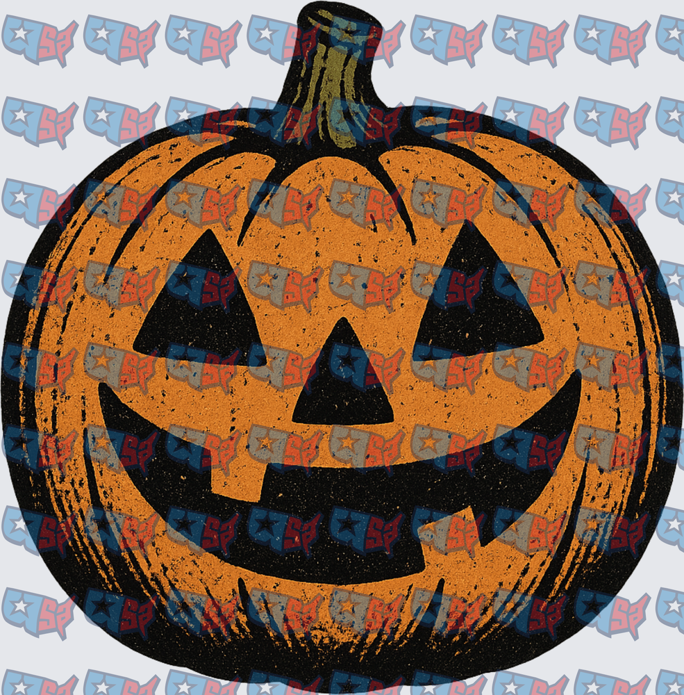 Vintage Distressed Jack-O-Lantern Halloween Pumpkin (DTF)