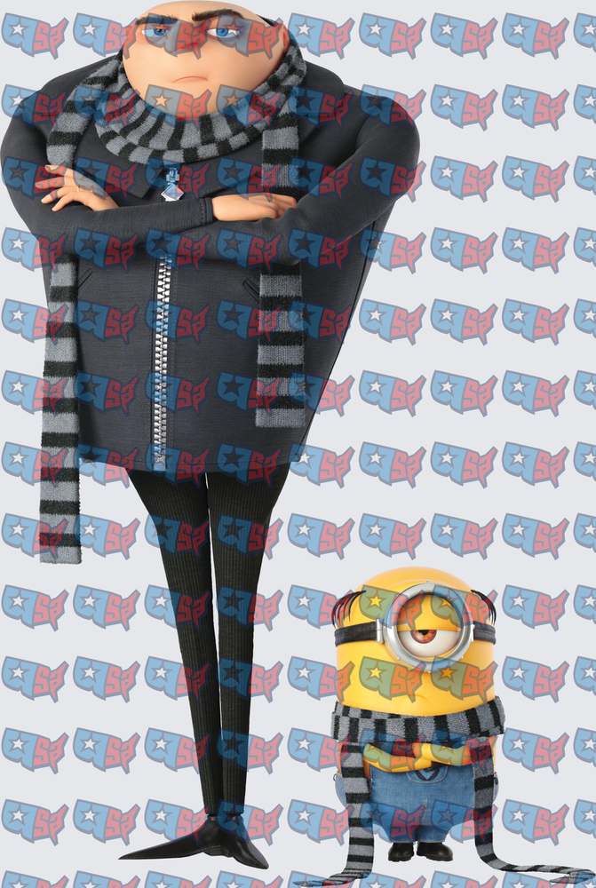 Tall Villain and Small Minion Matching Scarves (DTF)